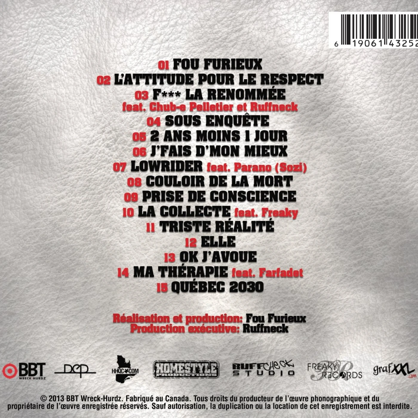Fou Furieux / La suite - CD