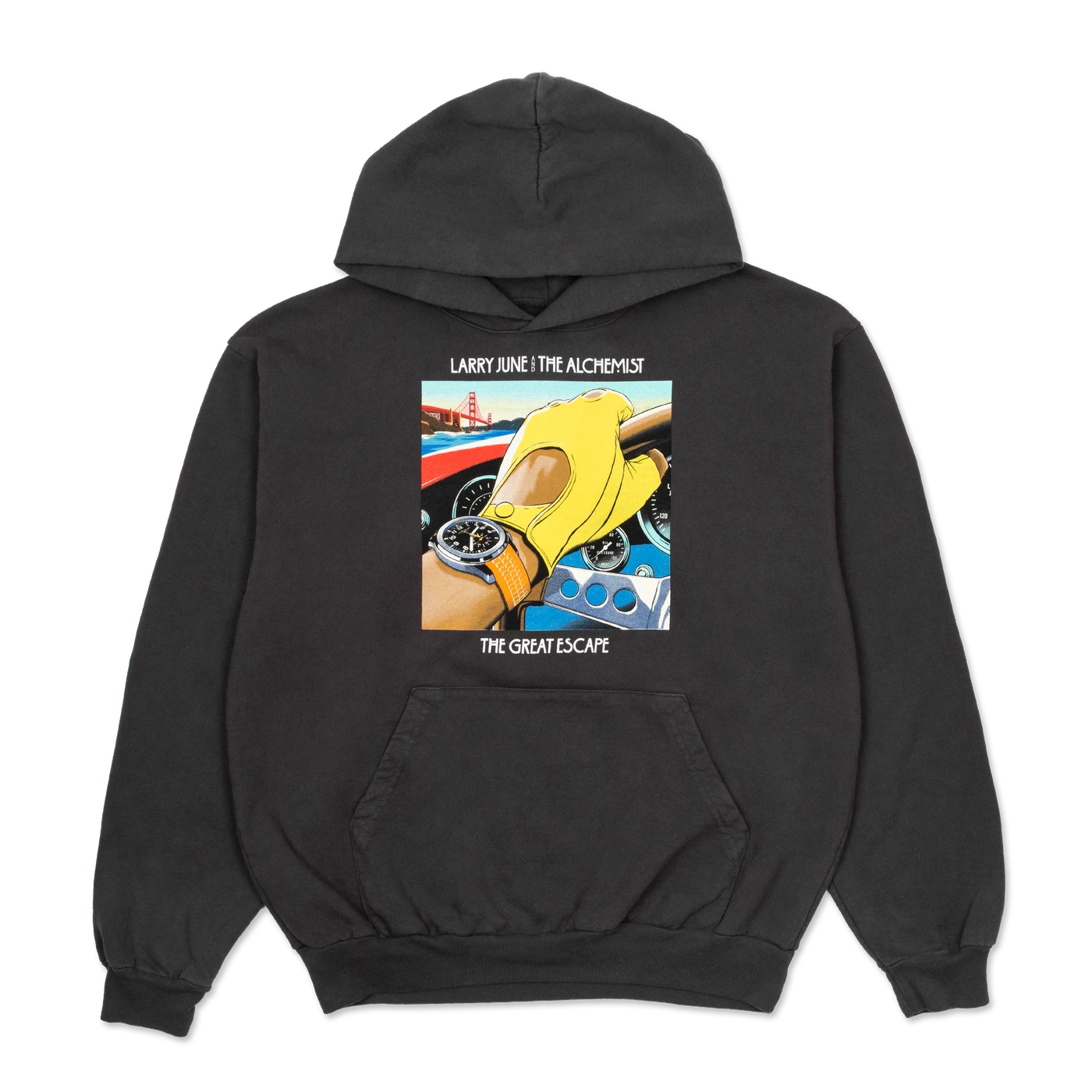 Larry June TGE Album Hoodie (Charcoal)