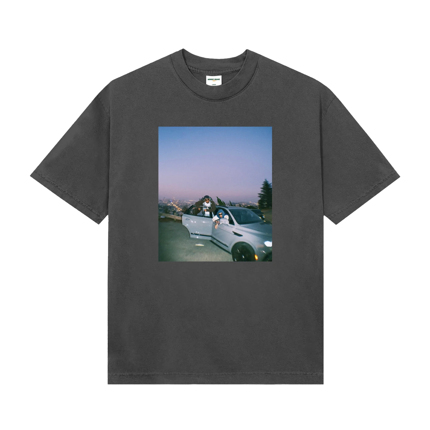 Larry June The Night Shift Photo T-Shirt (Vintage Black)