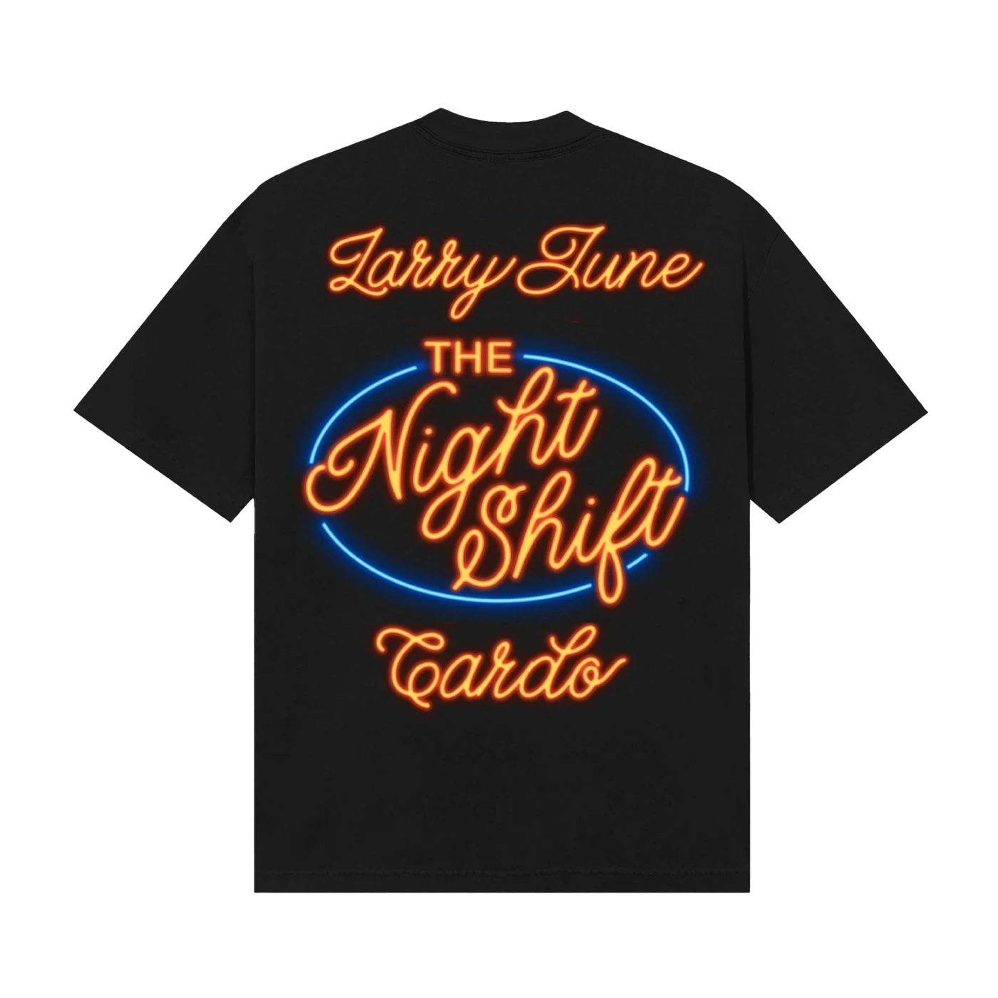 Larry June The Night Shift Neon T-Shirt (Black)