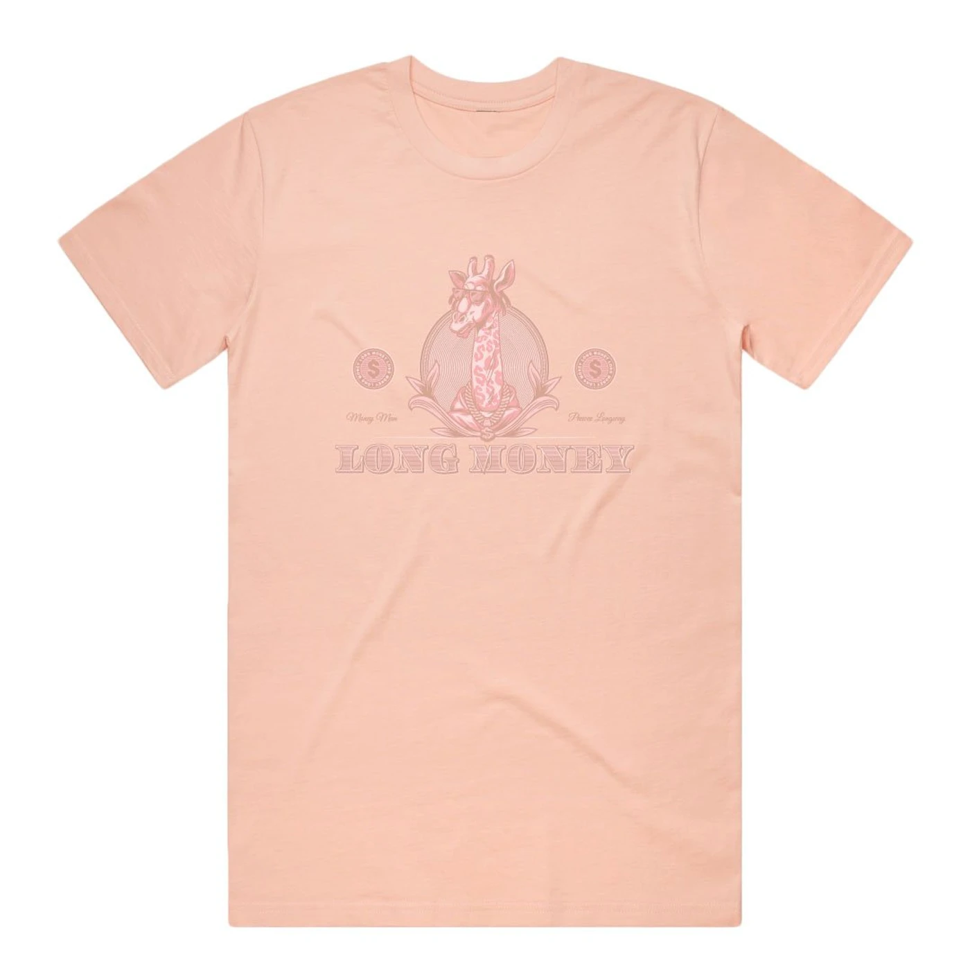 Money Man Long Money- Dusted Pink Tee