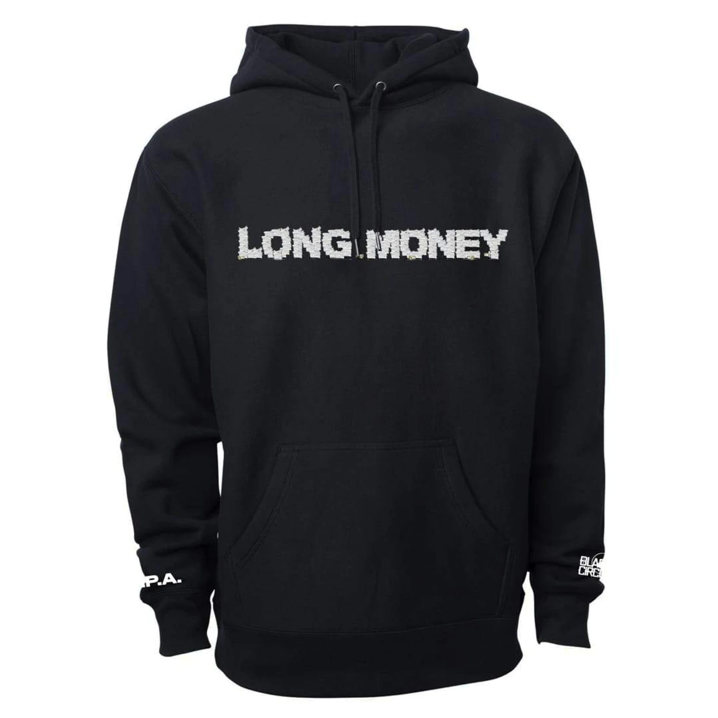 Money Man Long Money Logo Black Hoodie