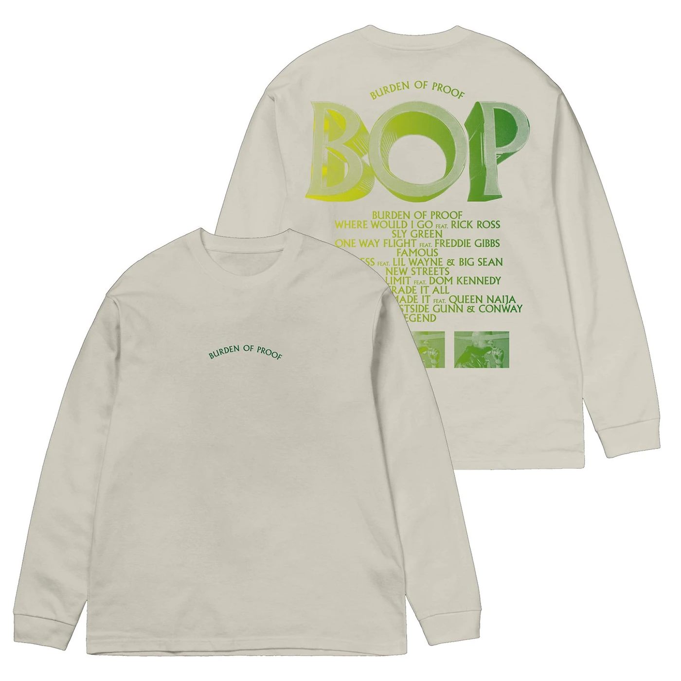 Benny The Butcher Burden Of Proof - Off-White Long Sleeve