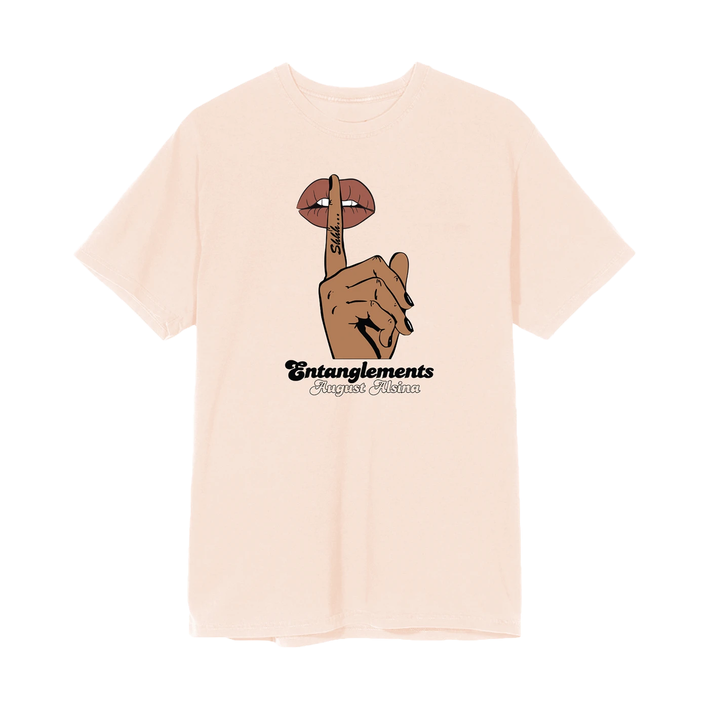 August Alsina Entanglements Whisper Peach T-Shirt