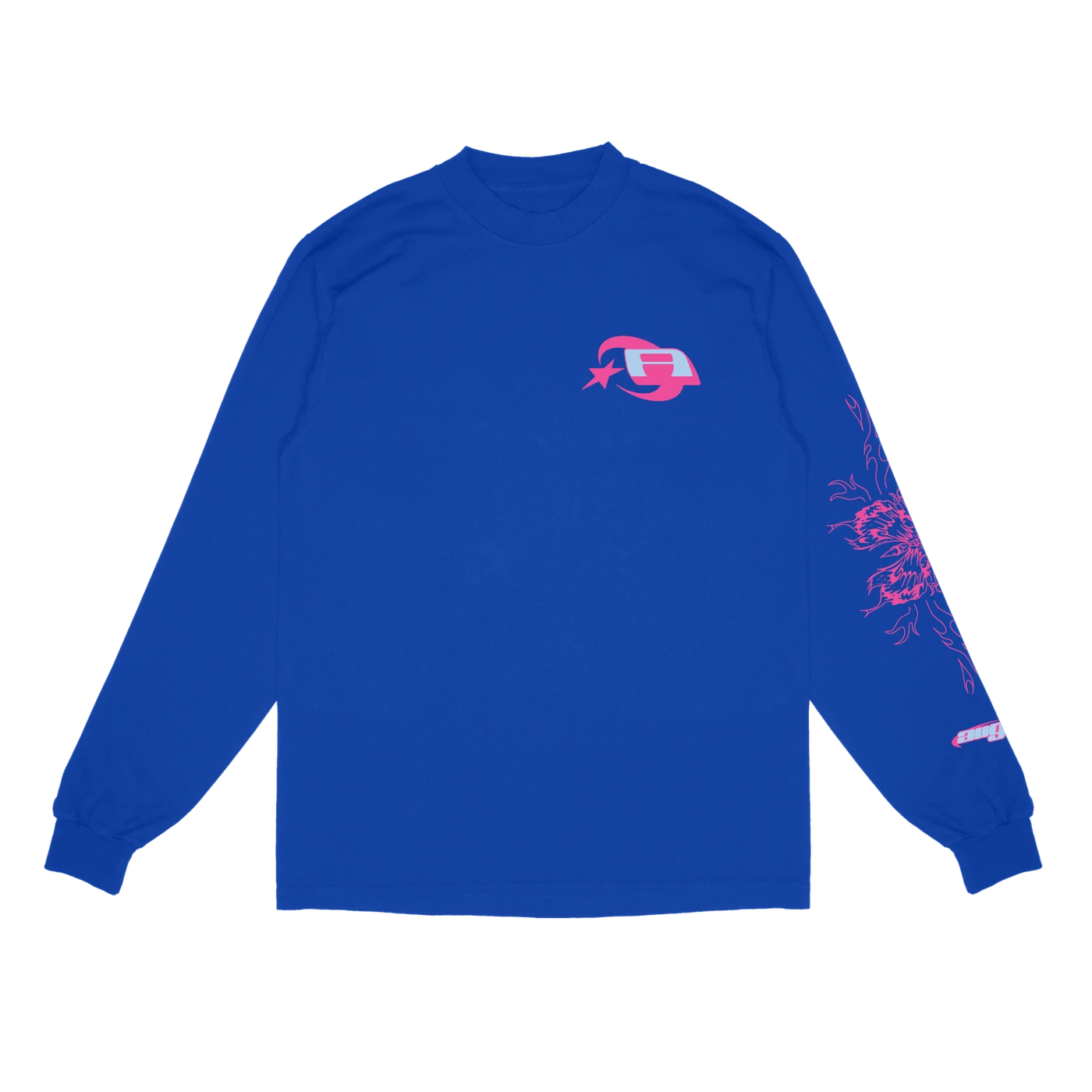 August Alsina Butterfly LS T-Shirt (Blue)