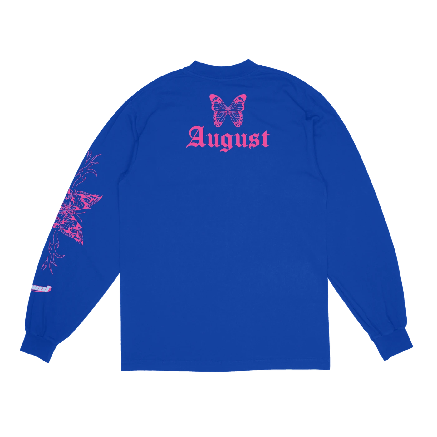 August Alsina Butterfly LS T-Shirt (Blue)