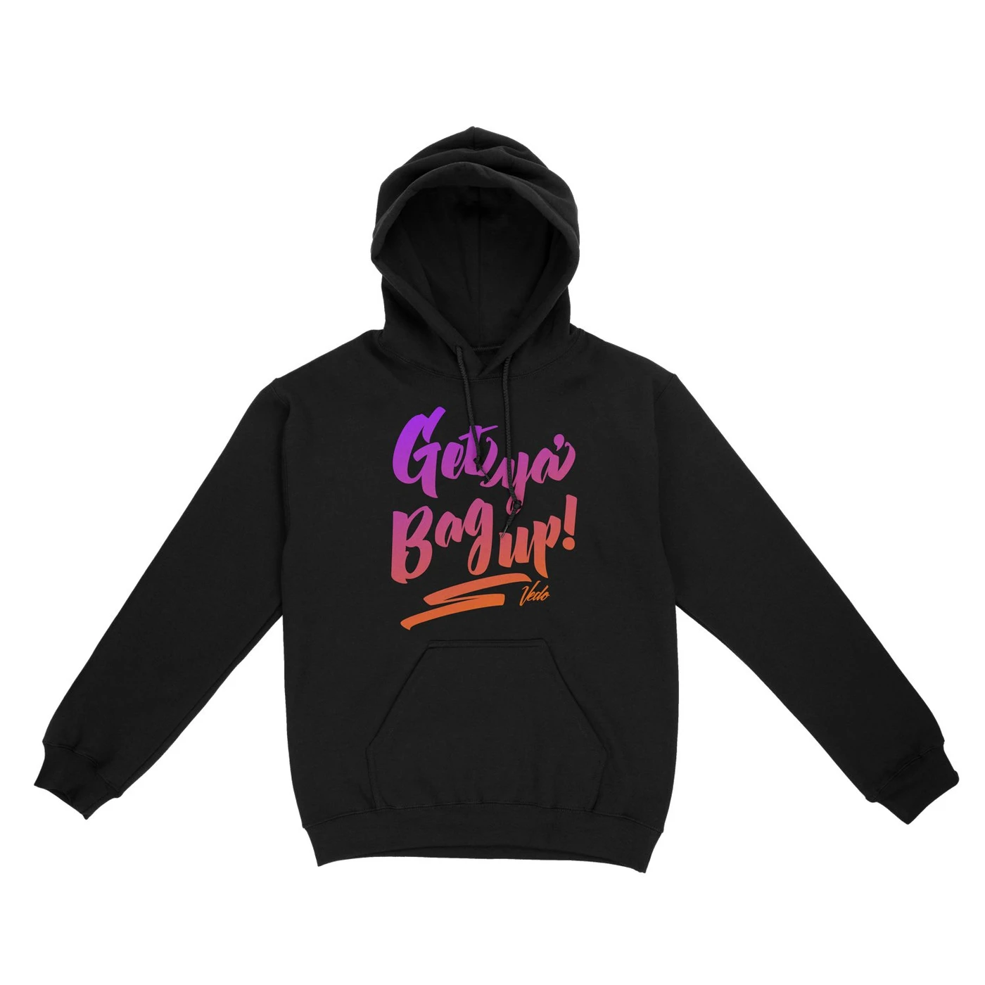 Vedo Get Ya Bag Up Black Hoodie