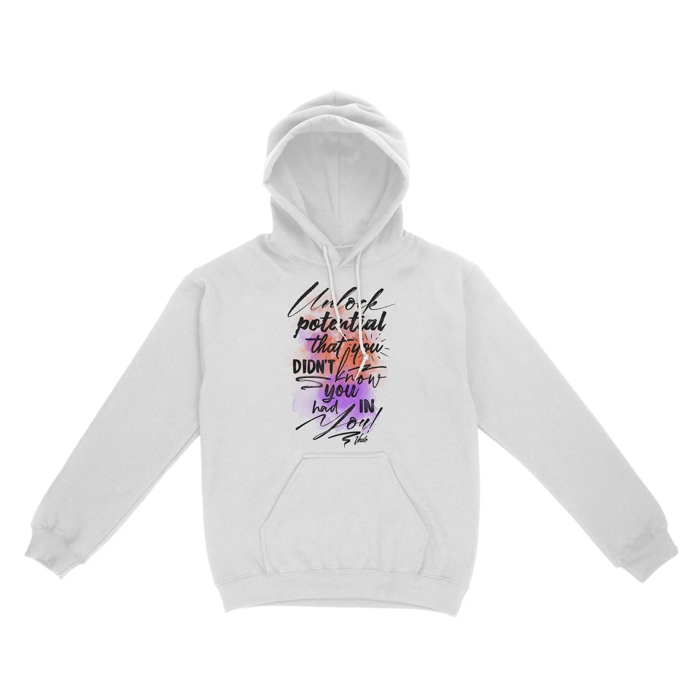 Vedo Unlock Potential White Hoodie