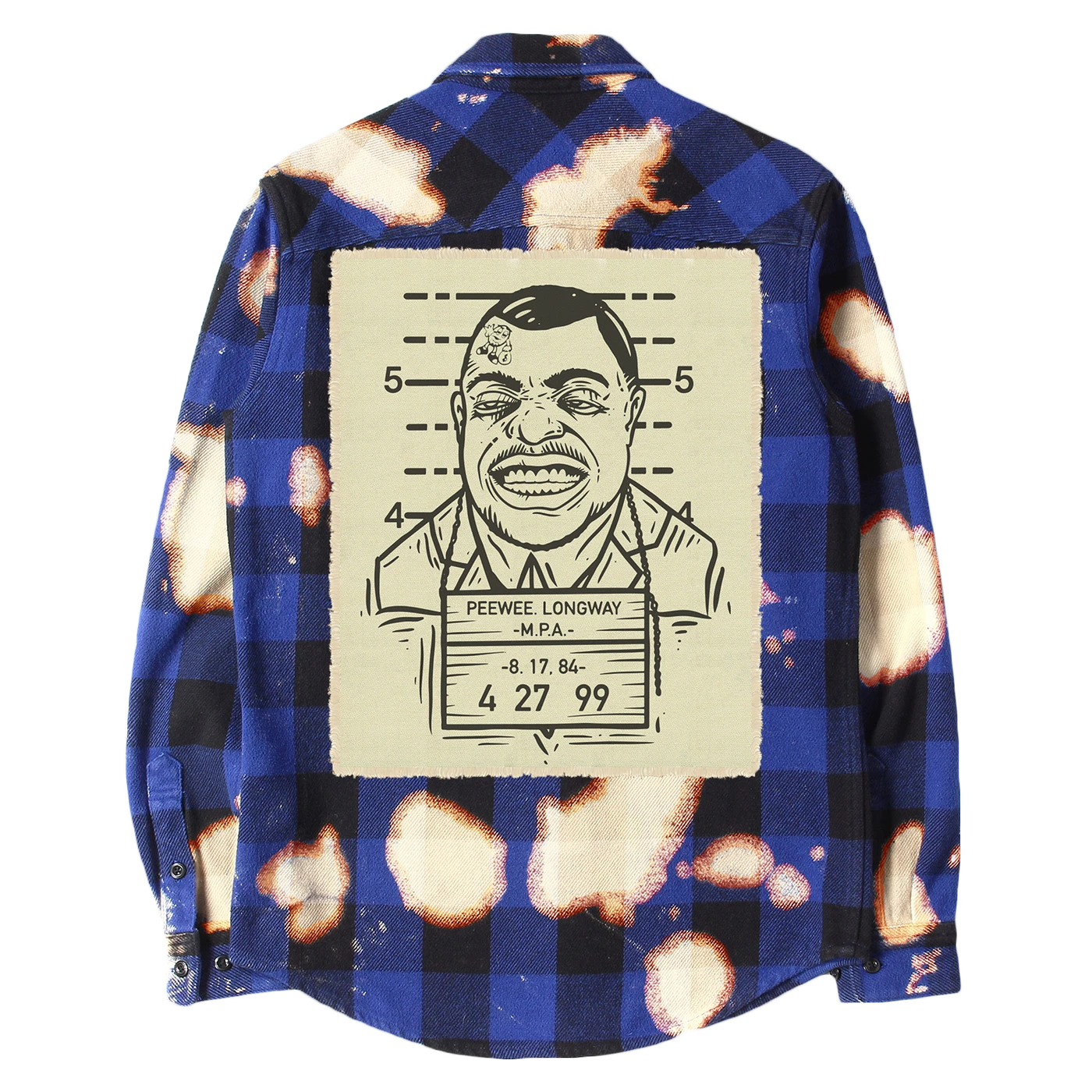 Peewee Longway Longway Sinatra Blue Splattered Flannel