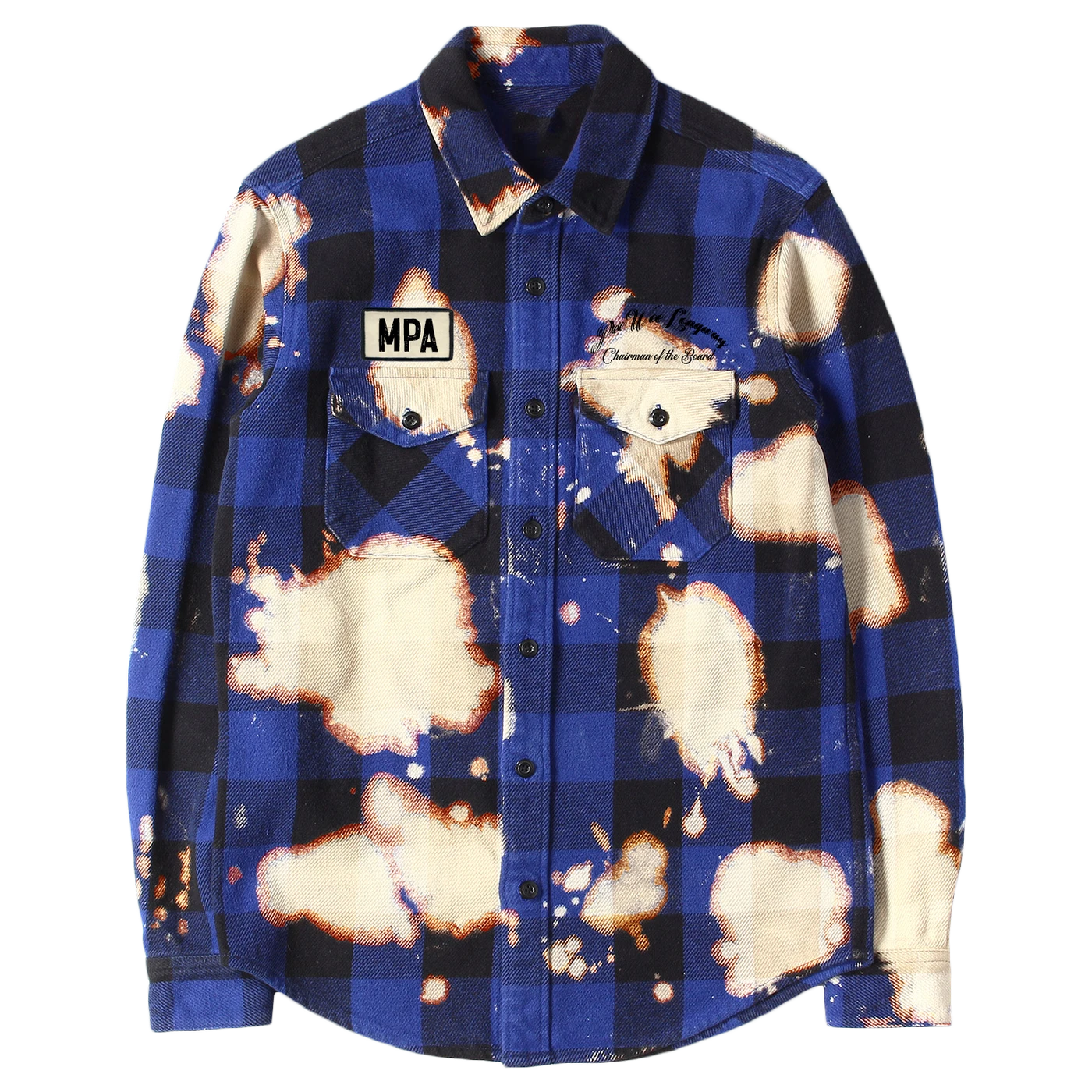 Peewee Longway Longway Sinatra Blue Splattered Flannel