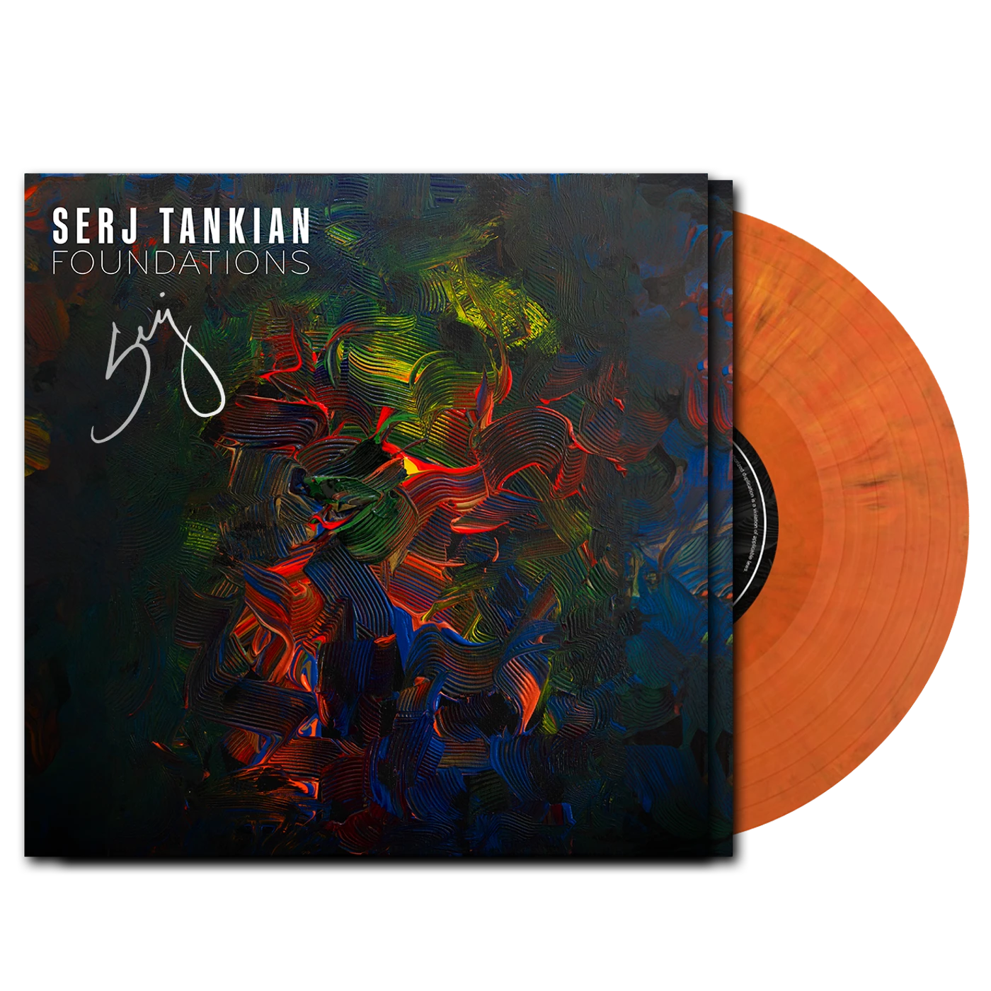 Serj Tankian Foundations EP - Voodoo Orange Vinyl - Autographed Limited Edition [EU/UK Edition]