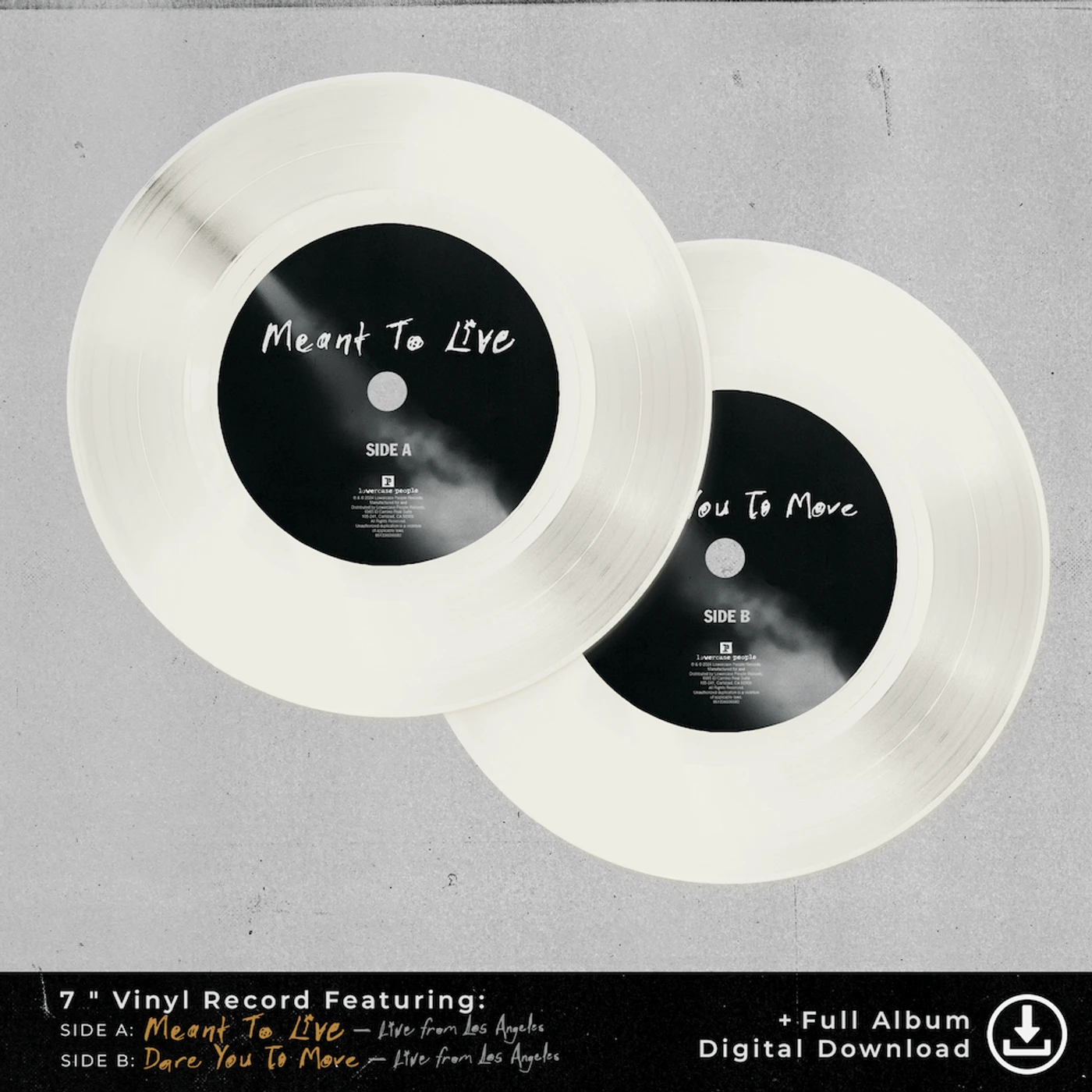 Switchfoot Live from Los Angeles 7" Cream Vinyl + Entire Album Digital Download