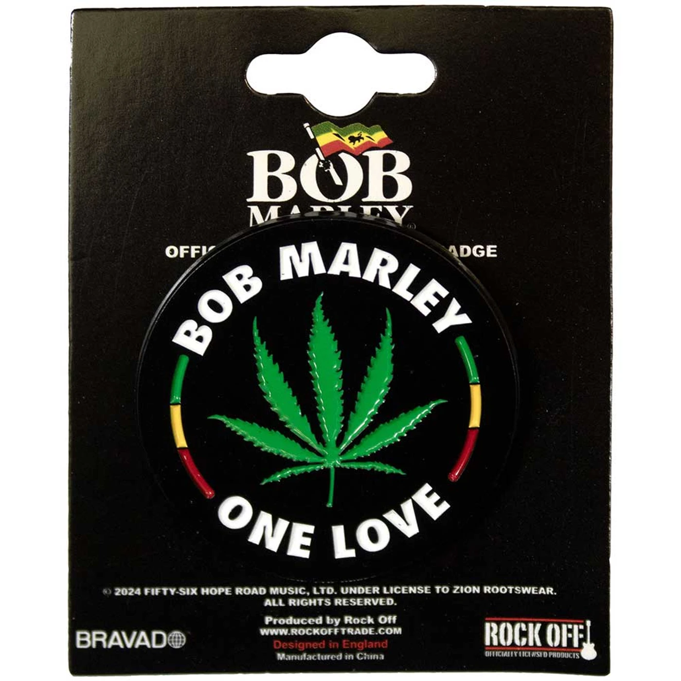Bob Marley Pin Badge - Leaf