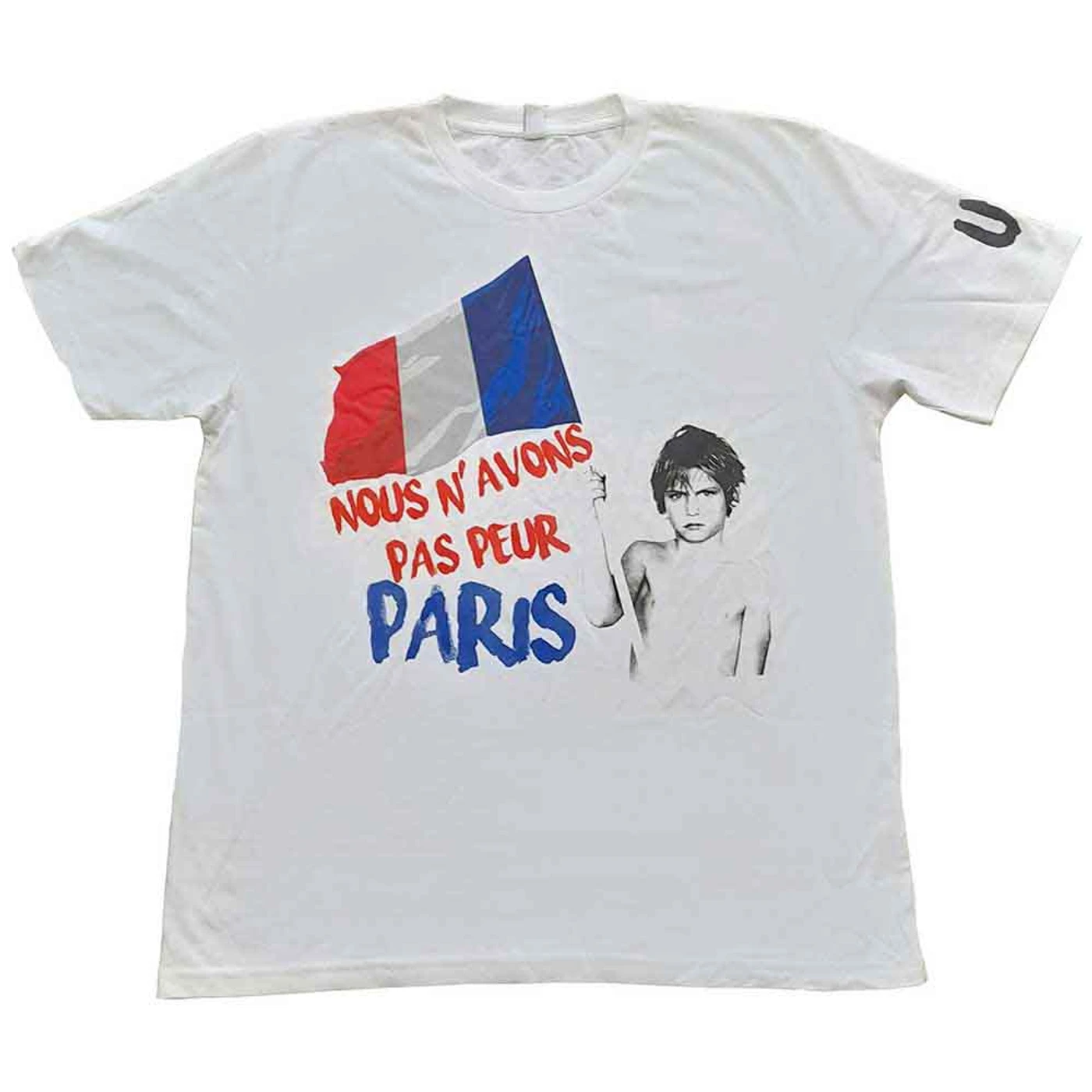 U2 T Shirt - Paris 2015 Nous N'Avons Pas Peur