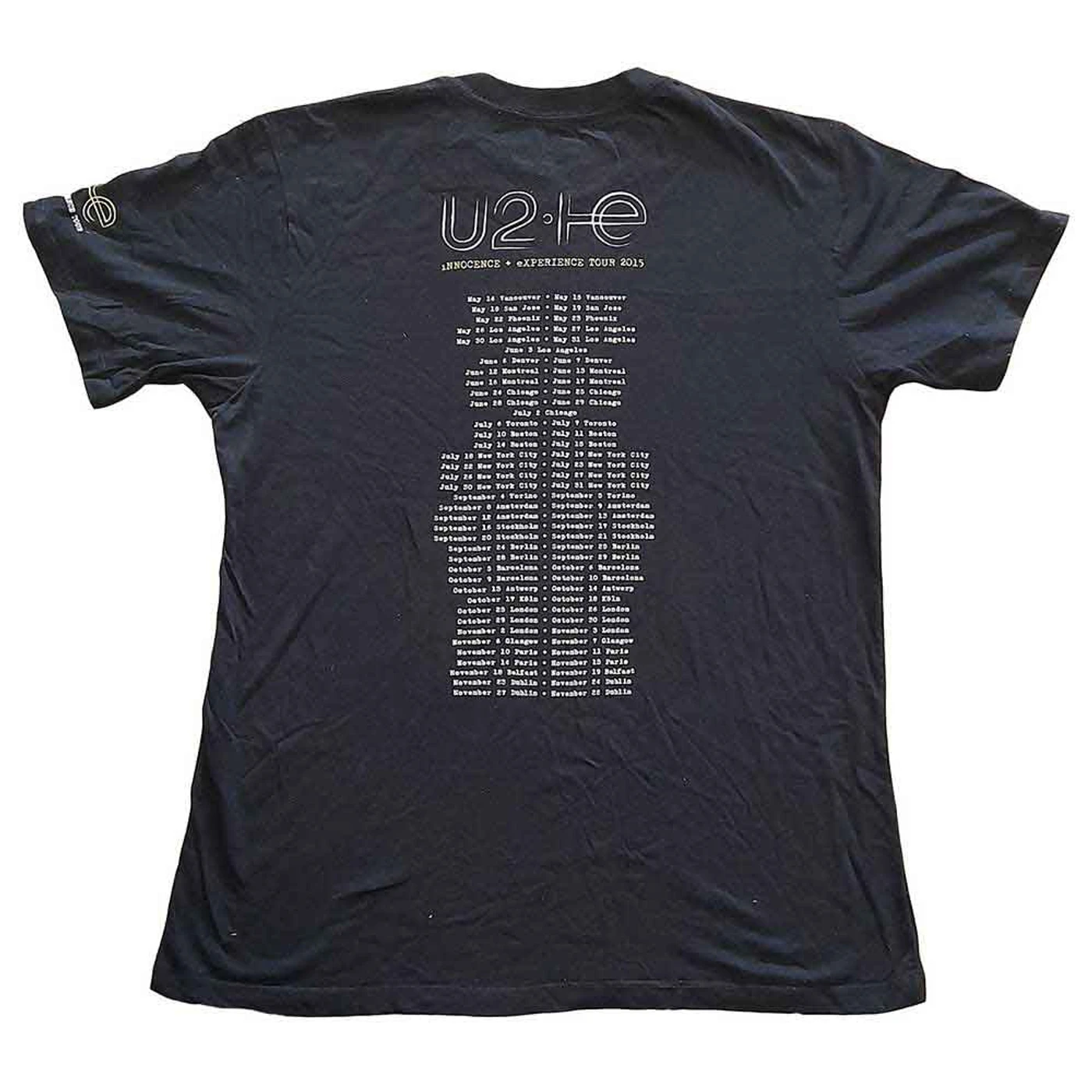 U2 T Shirt - I+E Tour 2015 There Is A Light