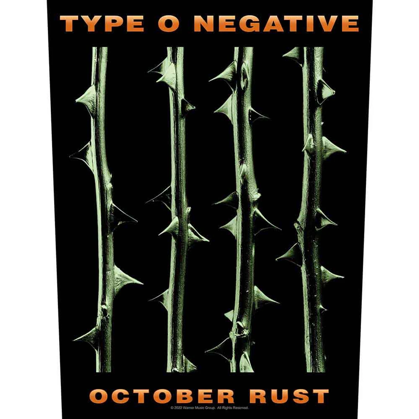 Type O Negative Patches - Woven Sew On - October Rust