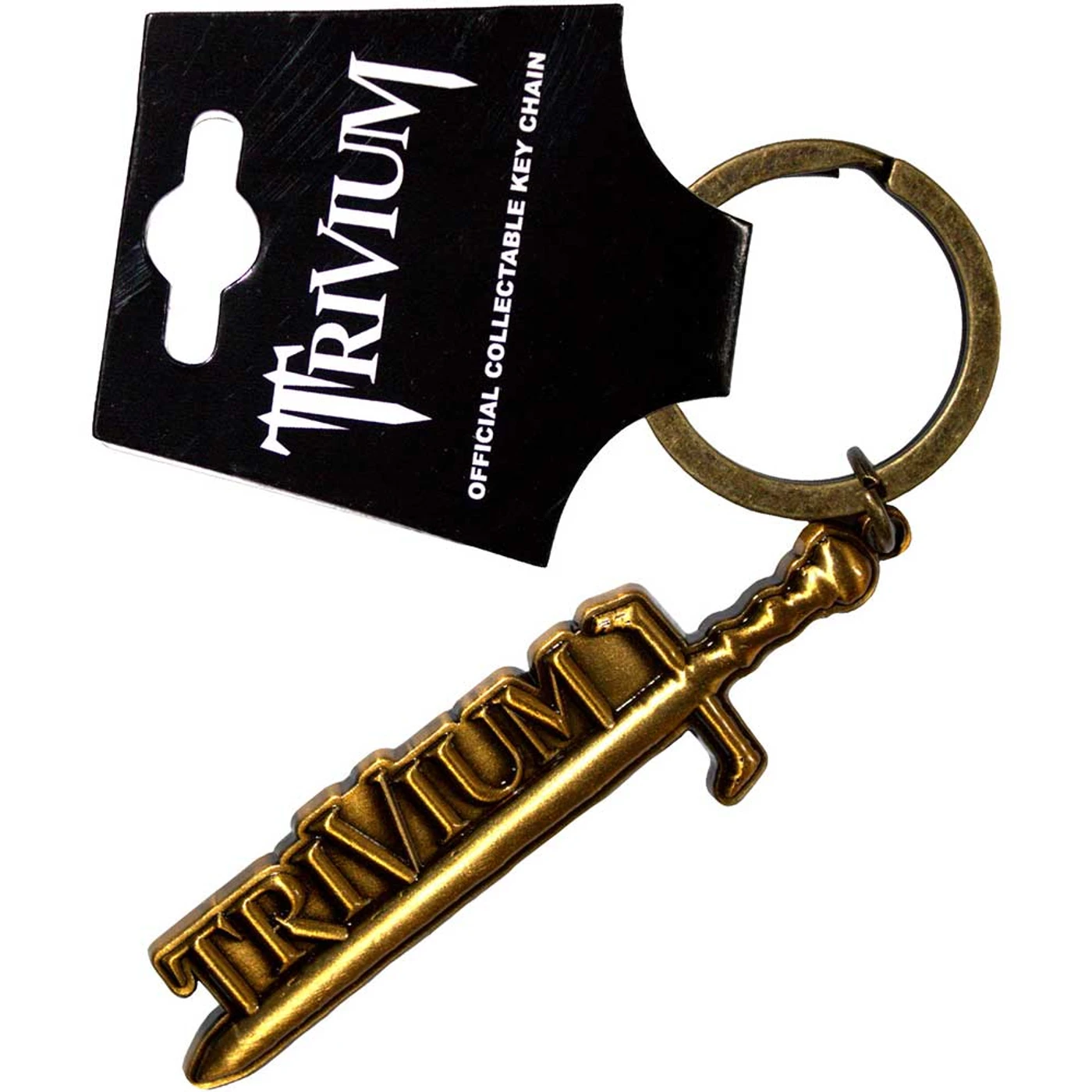 Trivium Standard Keychains - Gold Sword
