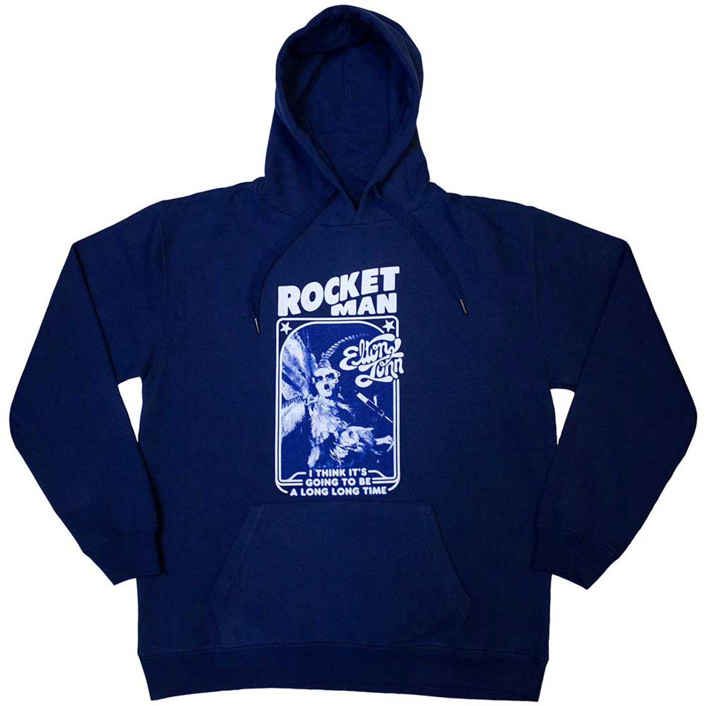 Elton John Pullover Hoodie - Rocketman - Feather Suit Mono
