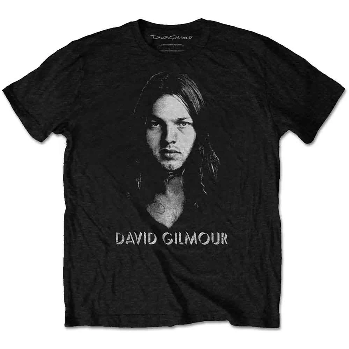 David Gilmour T Shirt - Halftone Face