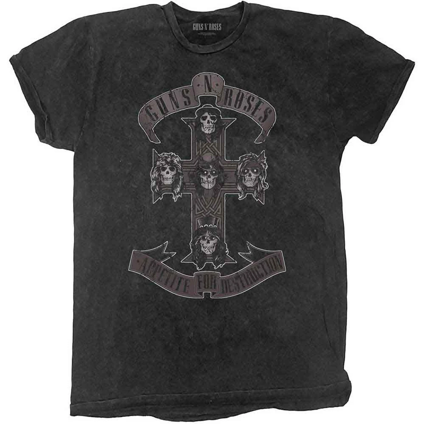 Guns N' Roses T Shirt - Monochrome Cross