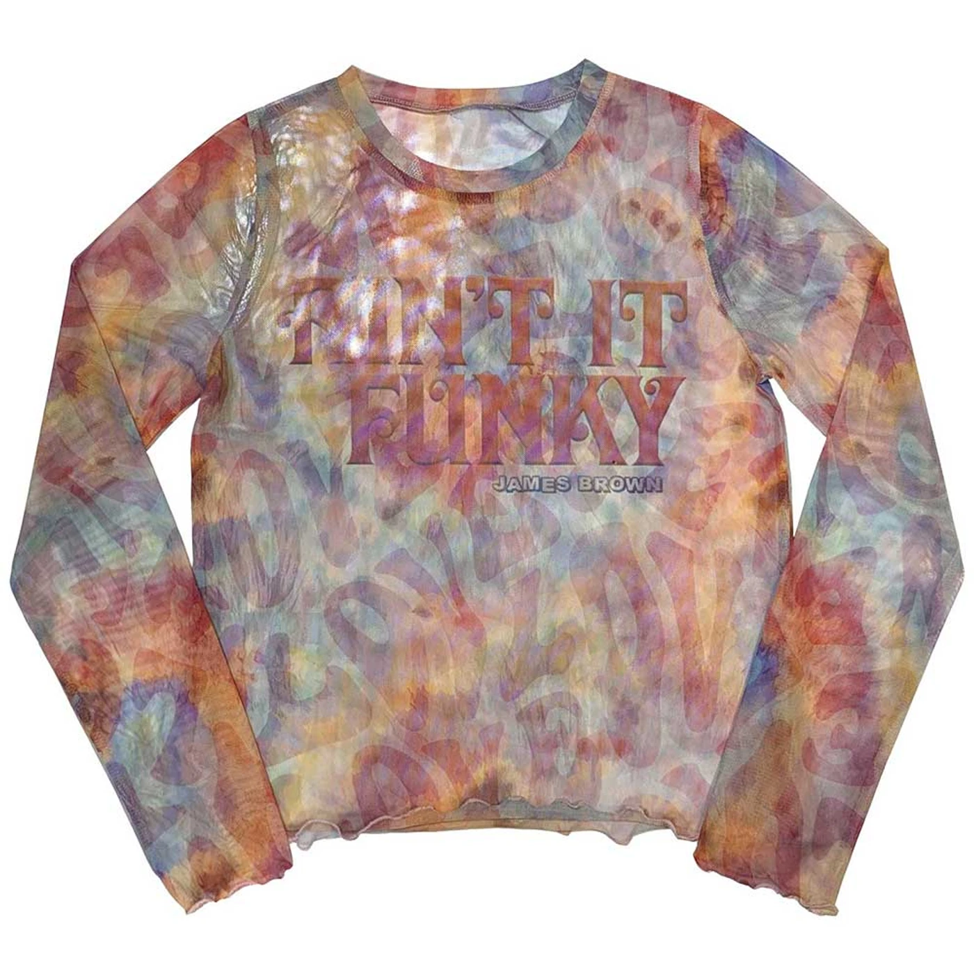 James Brown Woman's Long Sleeve Crop Top - Funky