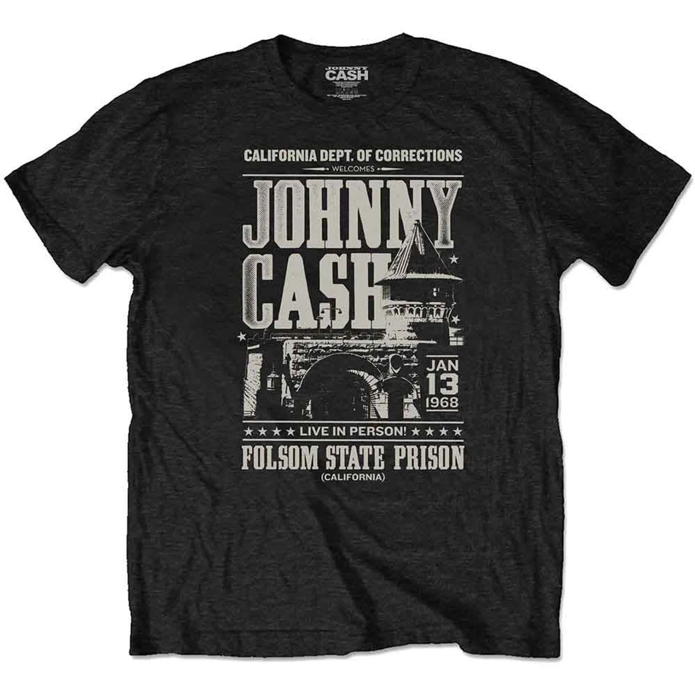 Johnny Cash T Shirt - Prison Poster