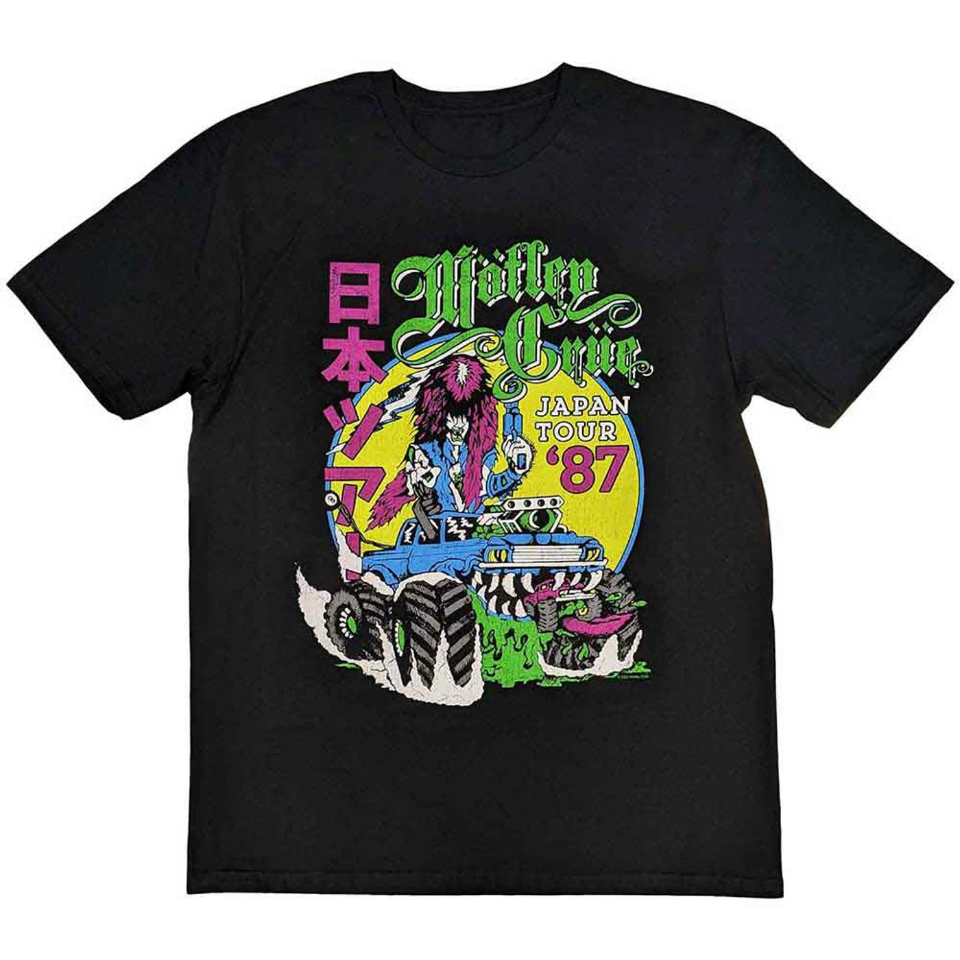 Mötley Crüe T Shirt - Girls Girls Girls Japanese Tour '87