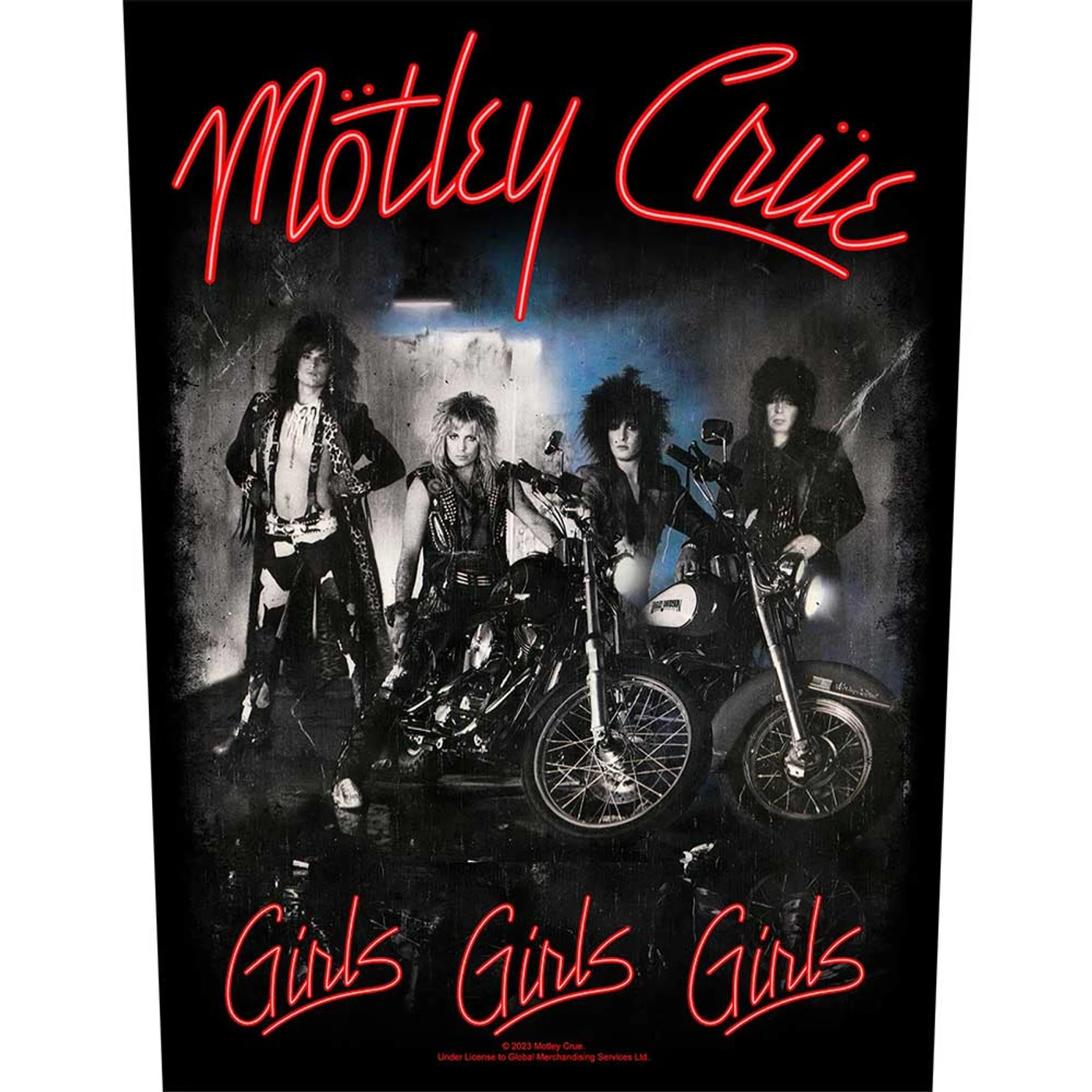 Mötley Crüe Patches - Woven Sew On - Girls, Girls, Girls