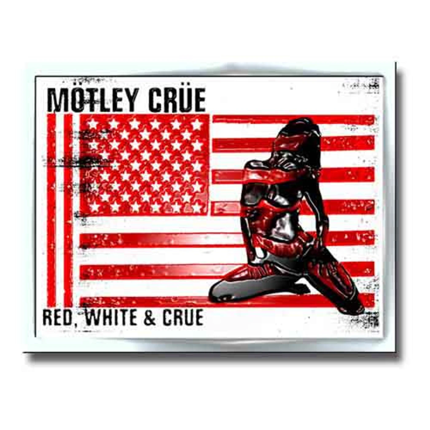 Mötley Crüe Pin Badge - Red White & Crue Logo