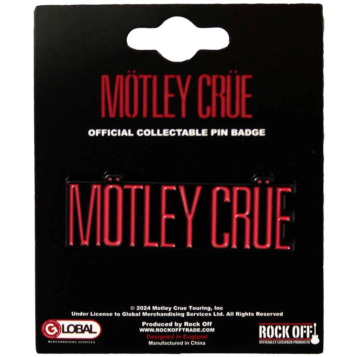 Mötley Crüe Pin Badge - Logo