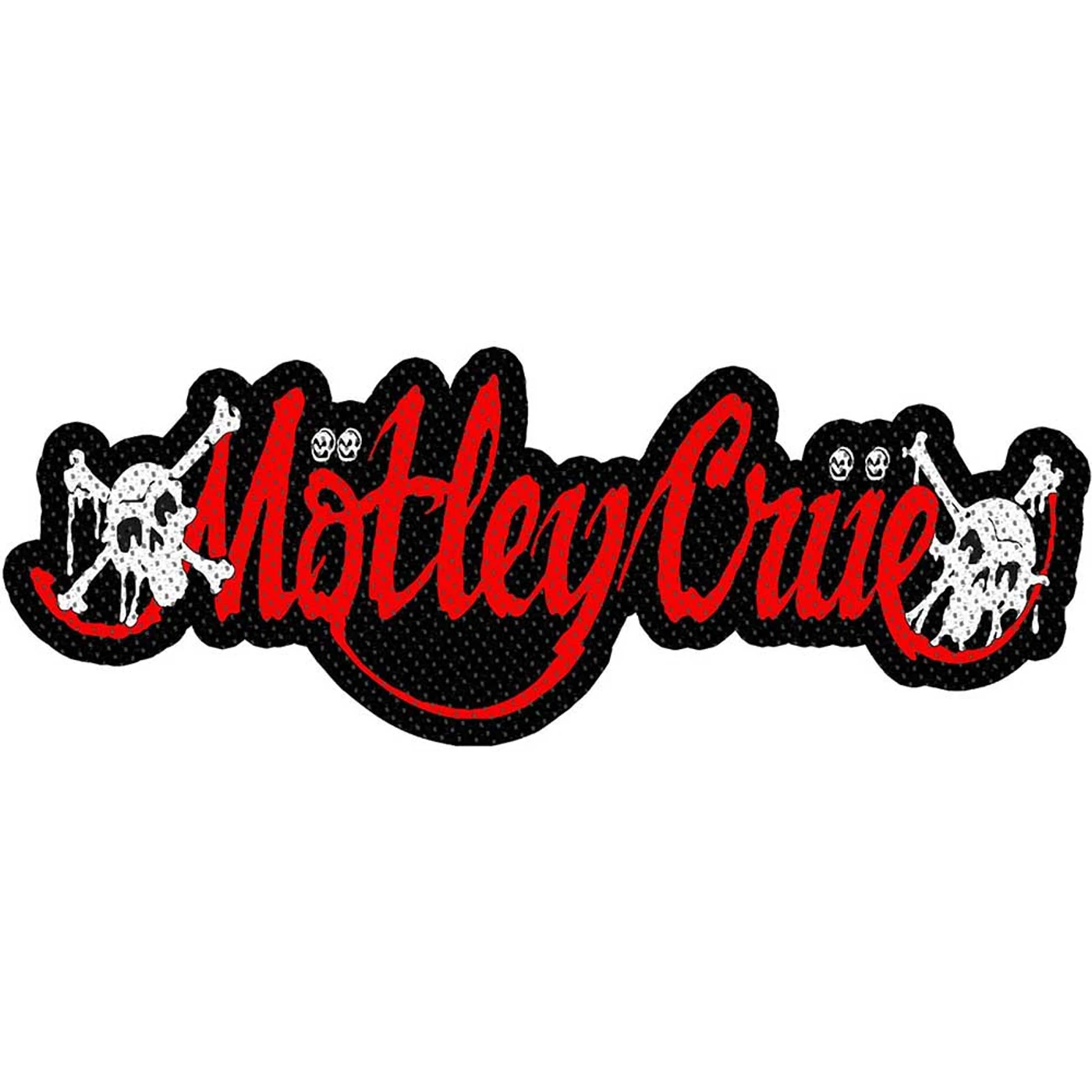 Mötley Crüe Patches - Woven Sew On - Dr Feelgood Logo Cut Out