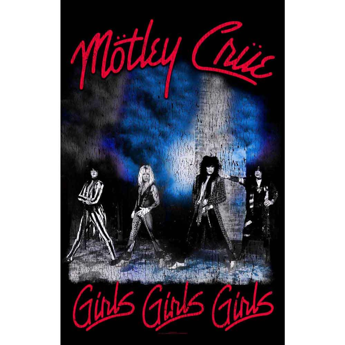 Mötley Crüe Posters - Textile - Girls, Girls, Girls
