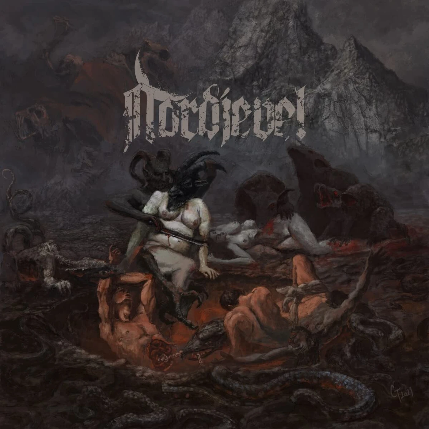 Nordjevel LP - GnavhÃ²l (Blue Vinyl + Bonus Track)