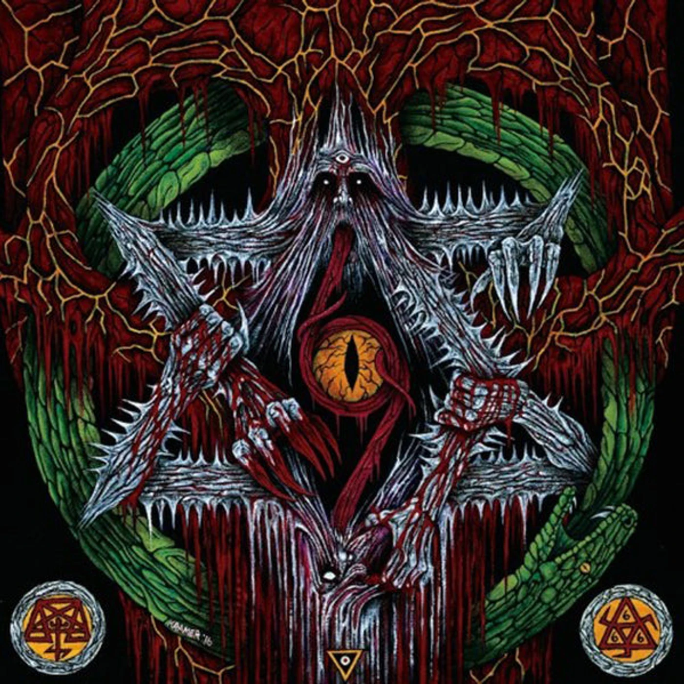 Nyogthaeblisz LP - Abrahamic Godhead Besieged By Adversarial Usurpation (Oxblood Vinyl)