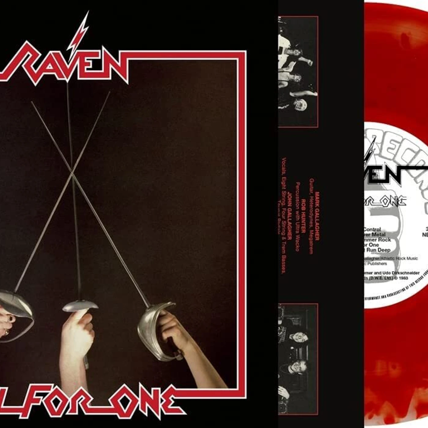 Raven LP - All For One (Cloudy Black & Red Vinyl)