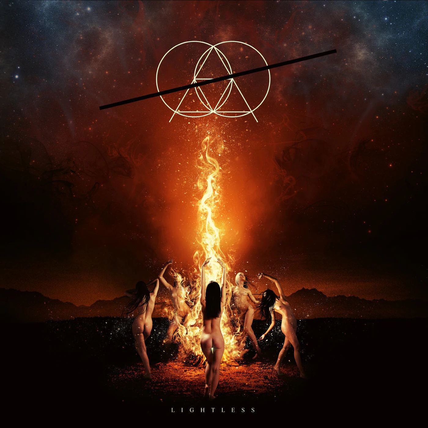 Vipassi LP - Lightless (Black/White Splatter) (Vinyl)