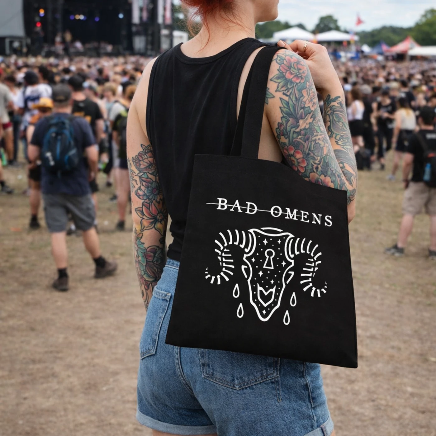 Rocksax Bad Omens Tote Bag - Ramskull