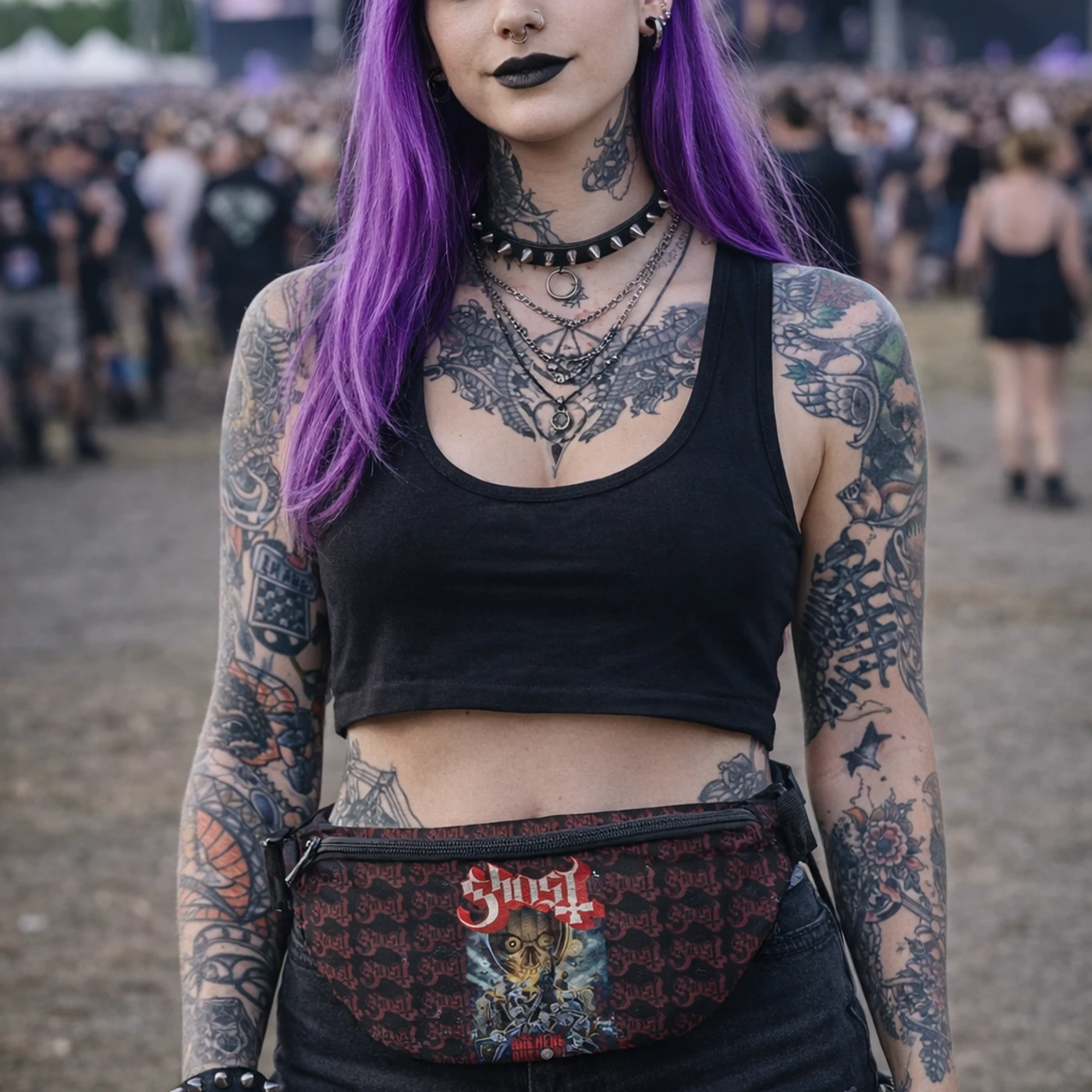 Rocksax Ghost  Bum Bag ( Fanny Pack) - Rite Here, Rite Now