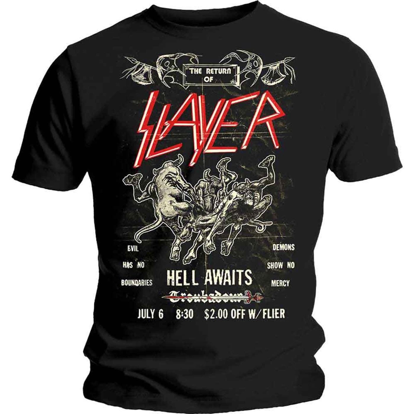Slayer T Shirt - Vtge Flyer