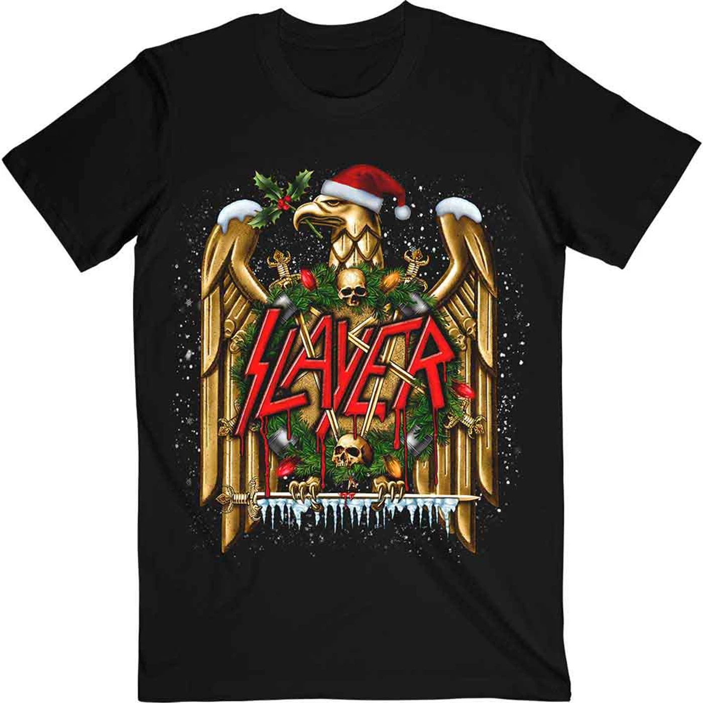 Slayer T Shirt - Holiday Eagle