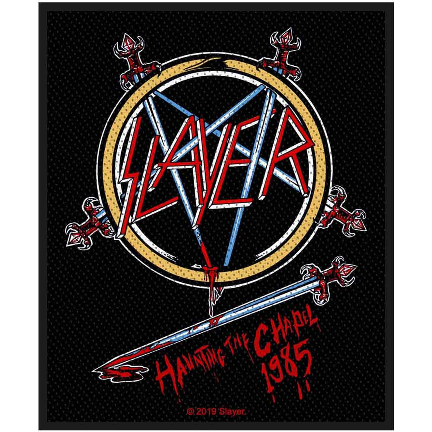 Slayer Patches - Woven Sew On - Haunting The Chapel