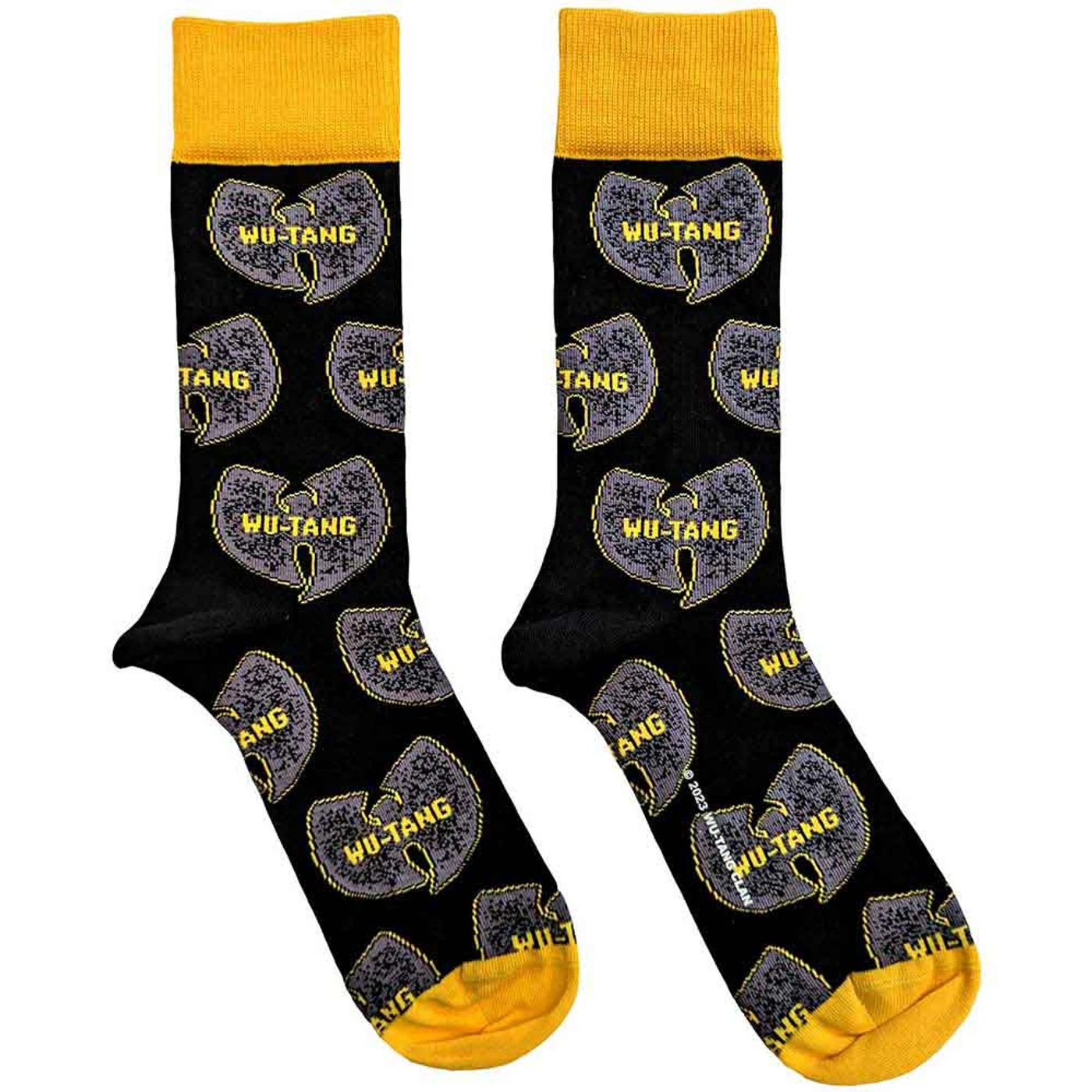 Wu-Tang Clan Socks - Grey Logos