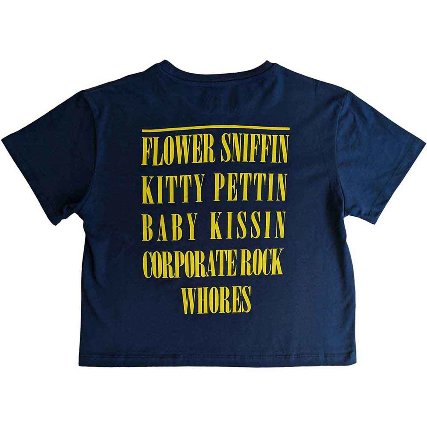Nirvana Woman's T Shirt - Yellow Happy Face Flower Sniffin