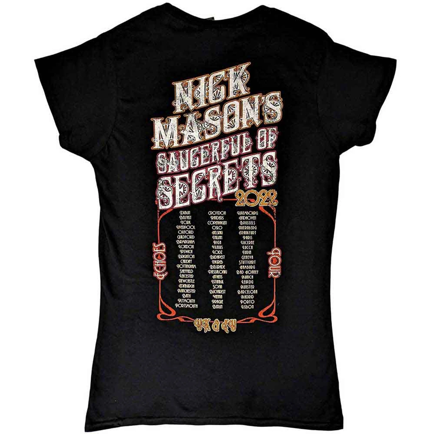 Nick Mason's Saucerful of Secrets Woman's T Shirt - Echoes European Tour 2022