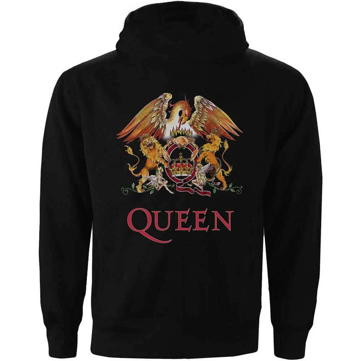Queen Zip Hoodie - Classic Crest Back Print