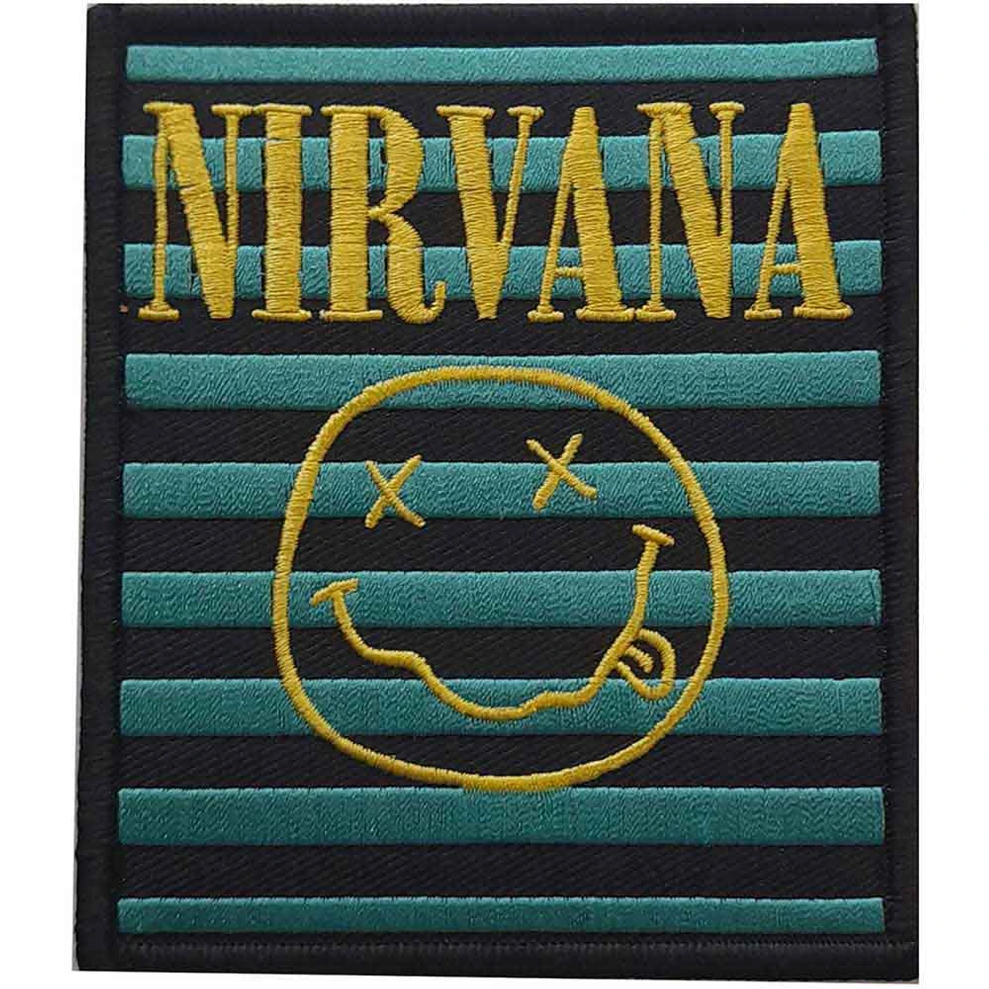 Nirvana Patches - Iron On - Logo & Happy Face Stripes