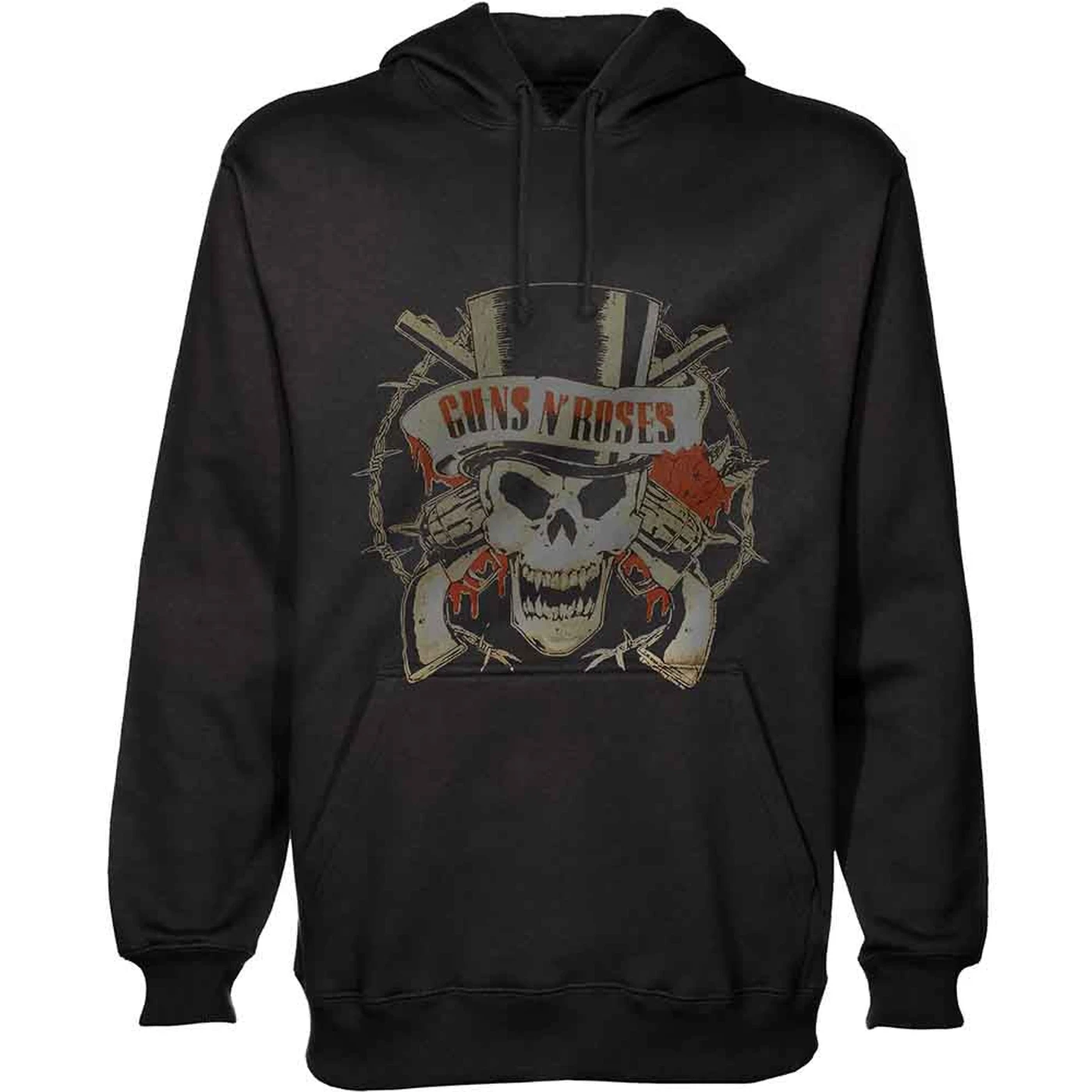 Guns N' Roses Pullover Hoodie - Distress Skull