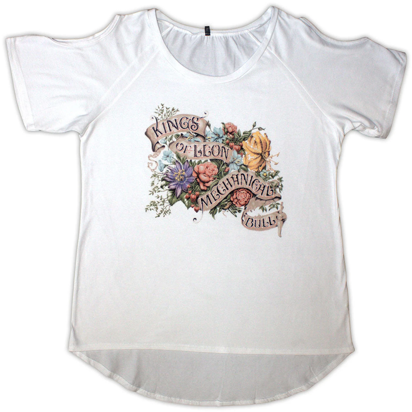 Kings Of Leon Women's T Shirt - Flowers Cut Out