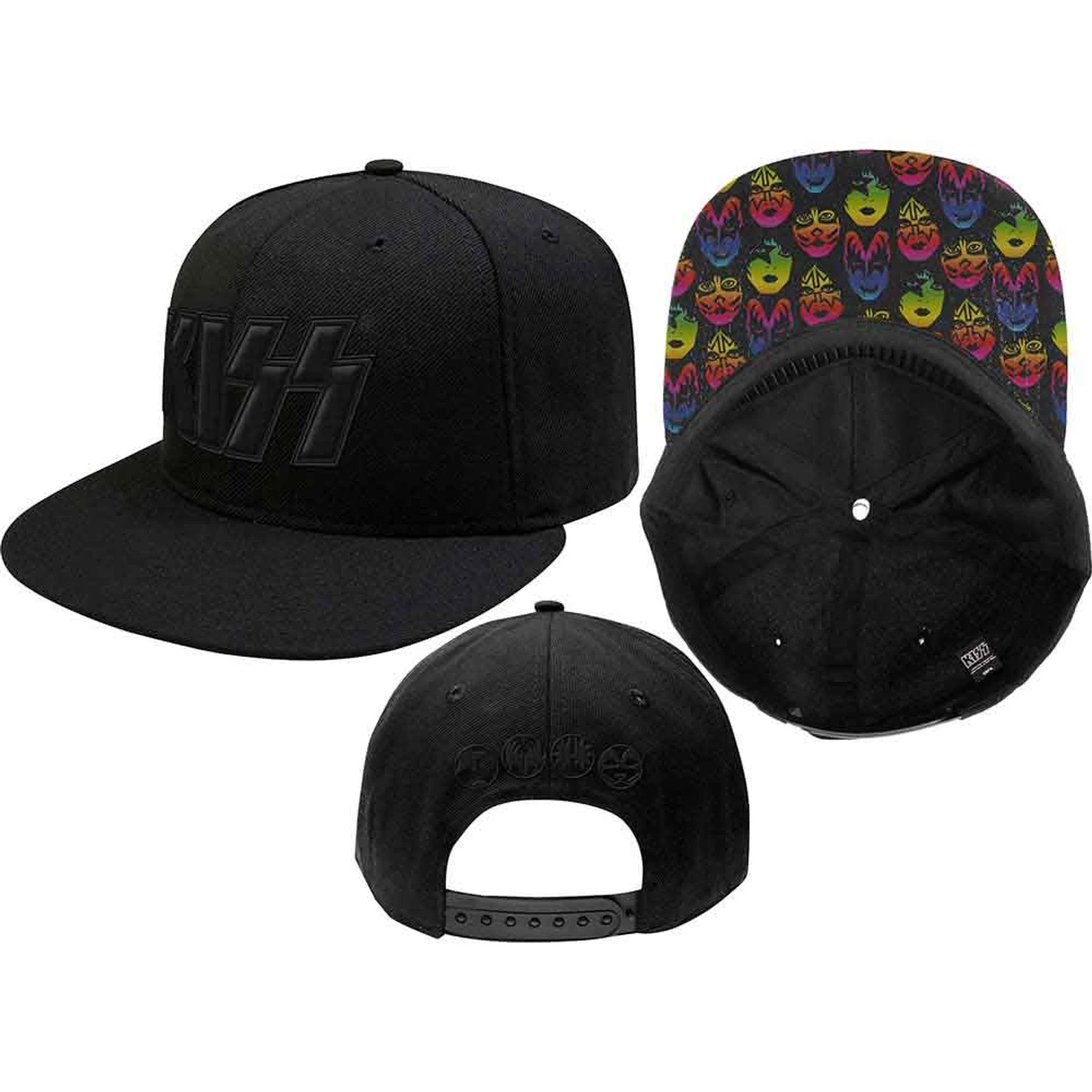 Kiss Baseball Caps - Neon Faces