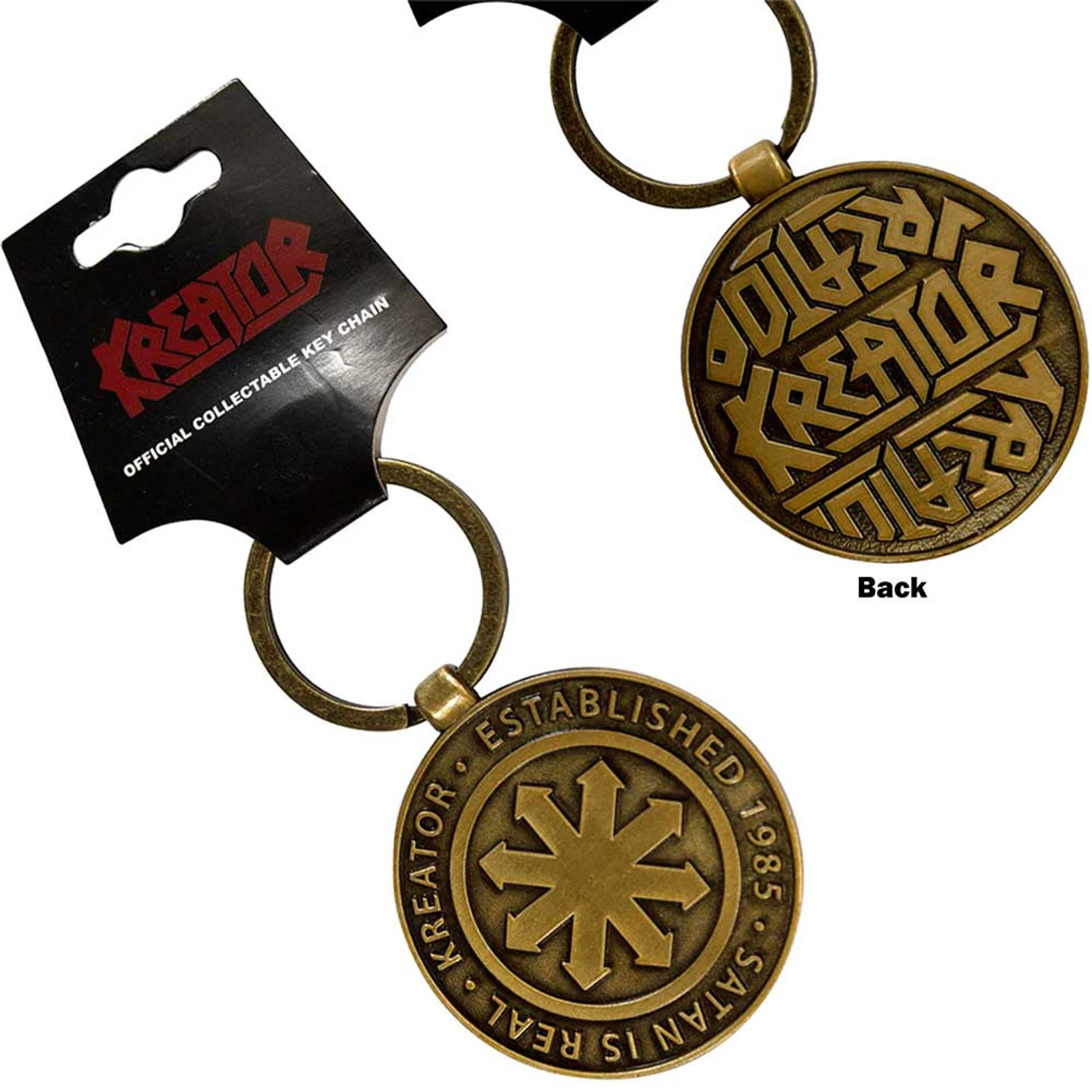 Kreator Standard Keychains - Satan Is Real Emblem